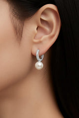 Pearltrace Beam silver Earring