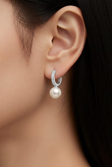 Pearltrace Beam silver Earring