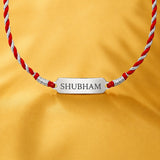Personalized Silver Name Plate Rakhi