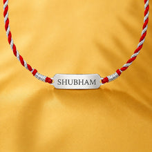 Personalized Silver Name Plate Rakhi