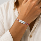 Personalized Silver Name Plate Rakhi