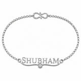 Personalized Silver Name Bracelet Rakhi