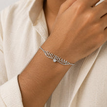 Personalized Silver Name Bracelet Rakhi