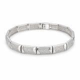 Silver Argento Link Men`s Bracelet