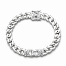 Silver Patterned Chain Men`s Bracelet