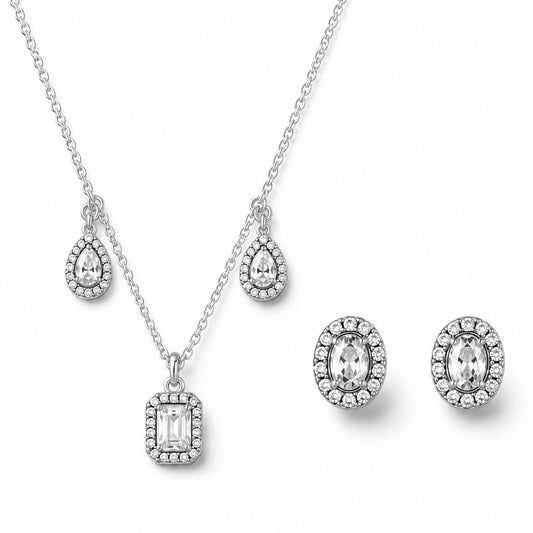 Celestial Squared pendant set in silver