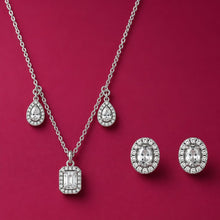 Celestial Squared pendant set in silver