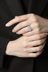 Engraved Men`s Ring in Silver