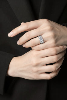 Engraved Men`s Ring in Silver