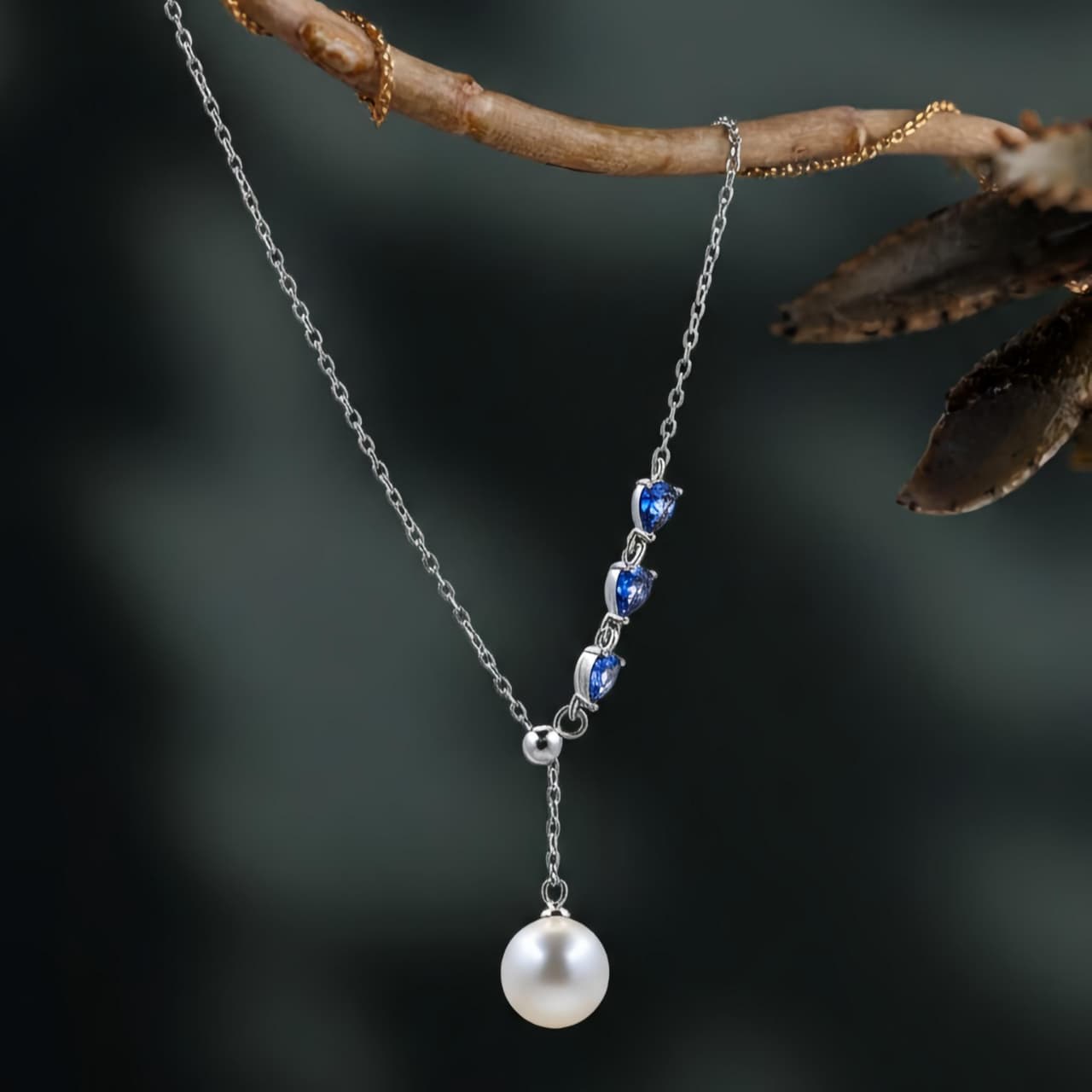 Silver Azura Linea Pendant