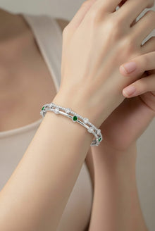 Silver Verdant Glow Women`s Bracelet