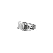 Silver Centre stone Men`s Ring