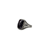 Gem stone Men`s Ring in silver