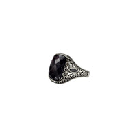 Gem stone Men`s Ring in silver