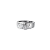 Silver Statement Men`s Ring
