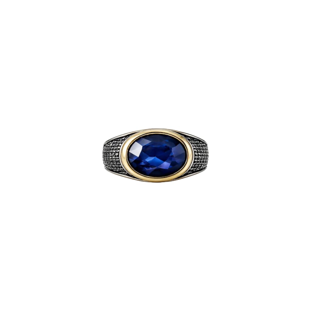 Silver Men`s Ring in Elegance