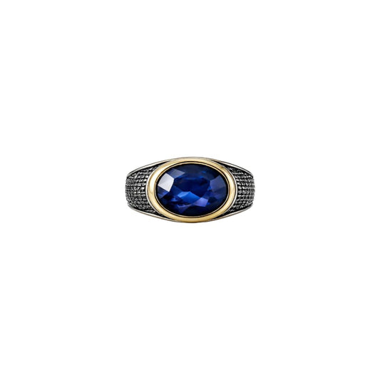 Silver Men`s Ring in Elegance