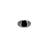 Bold Geometry Men`s ring in silver