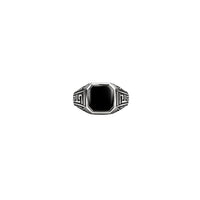 Bold Geometry Men`s ring in silver