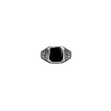 Bold Geometry Men`s ring in silver