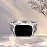 Bold marked Men`s Ring in silver