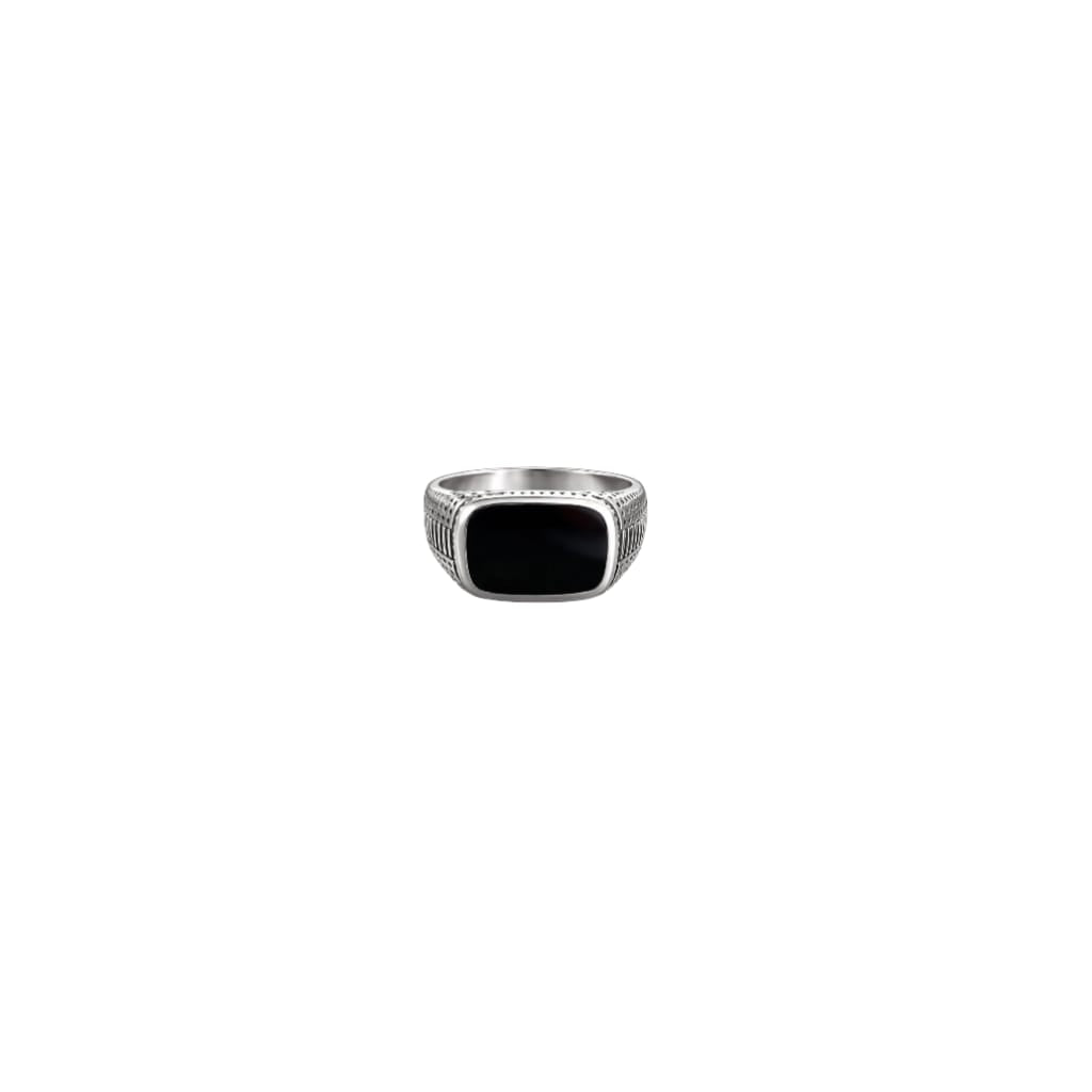 Bold marked Men`s Ring in silver