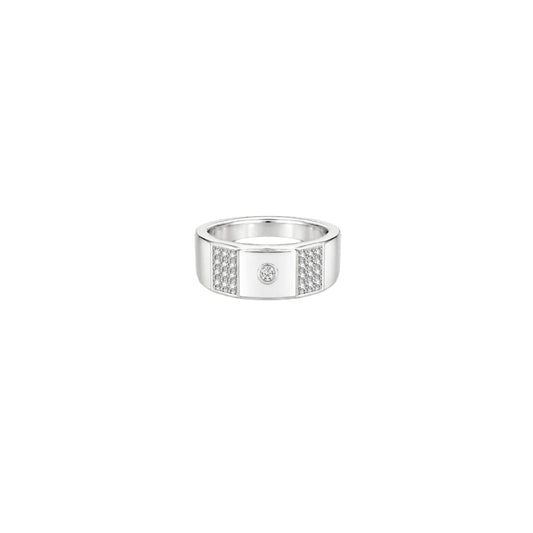 Silver Rectara Men`s Ring