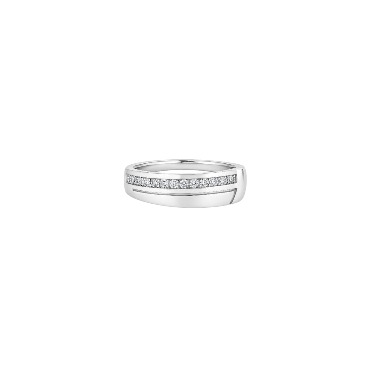 Bold Matte men`s ring in Silver