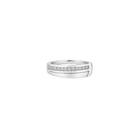Bold Matte men`s ring in Silver