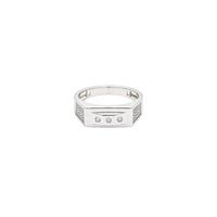 Linear Elegance Men`s ring in silver