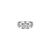 Silver Diamond Men’s Ring