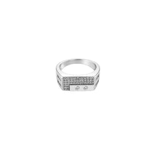 Silver Duomark Men`s Ring
