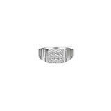 Silver Sleek Symmetry Men`s Ring