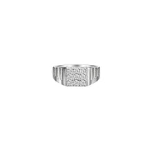 Silver Sleek Symmetry Men`s Ring