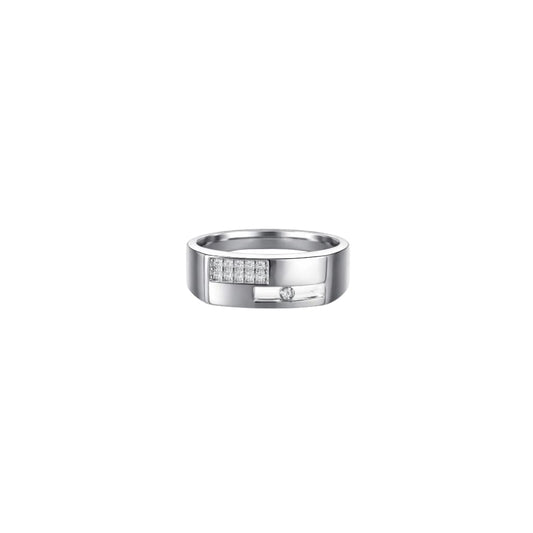 Regal Edge Men’s Ring in Silver