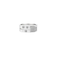 Auric Grid Men’s Ring in Silver