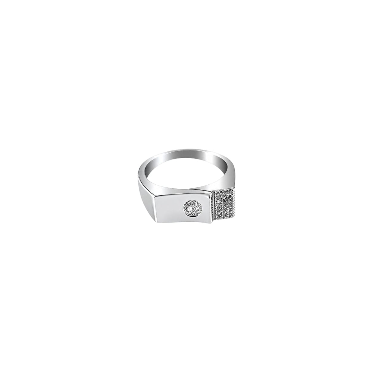 Silver Guardian Spark Men`s Ring
