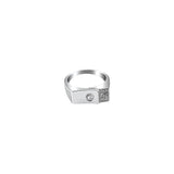 Silver Guardian Spark Men`s Ring