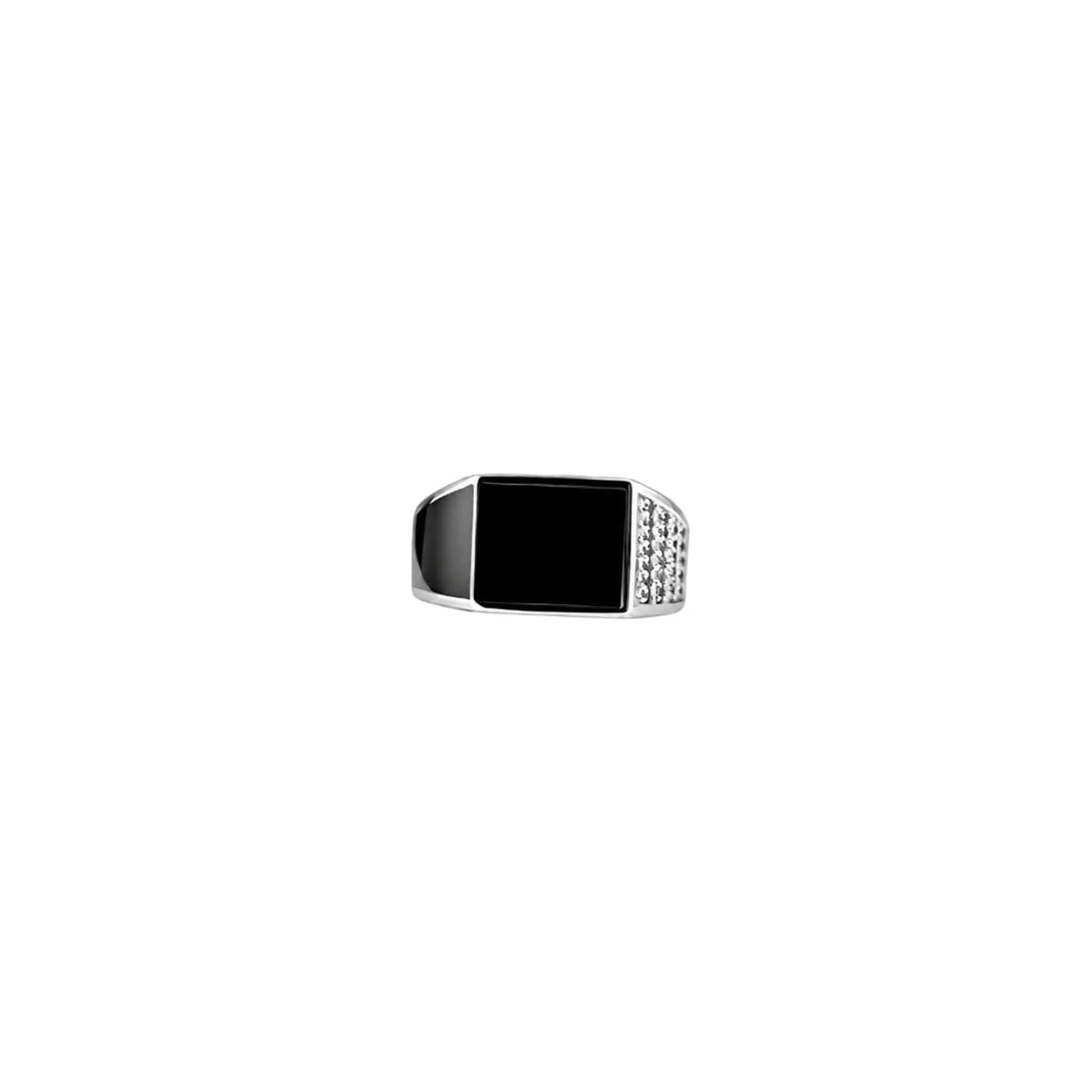 Silver Slate form Men`s Ring