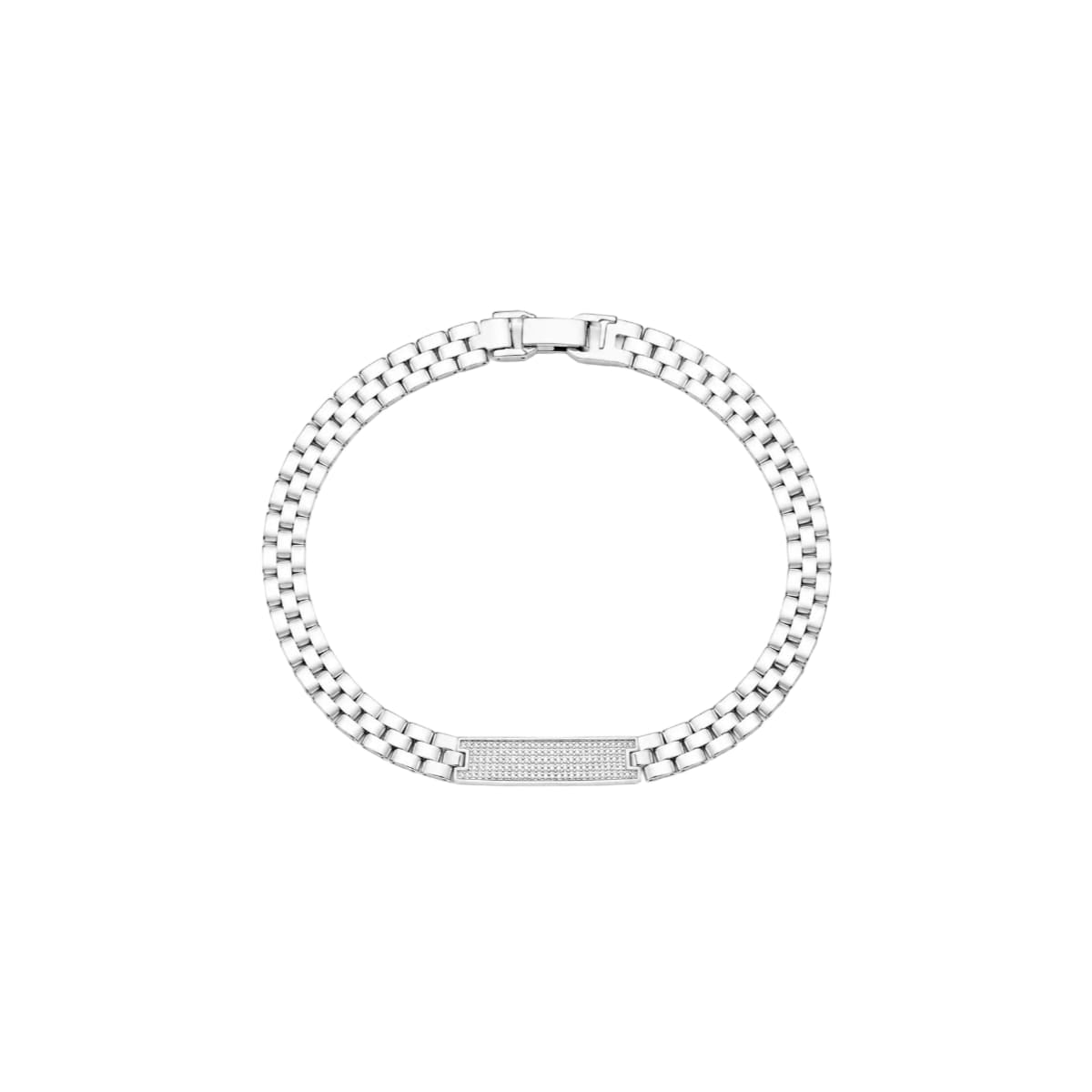 Silver Horizon Bold Men`s Bracelet