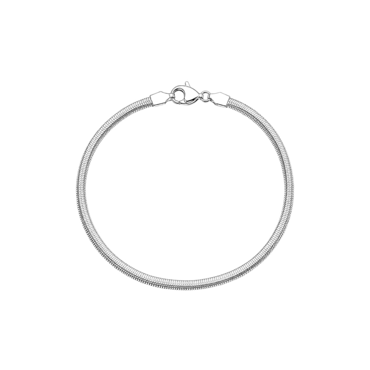 Silver Radiance Flow Chain Men`s Bracelet