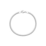 Silver Radiance Flow Chain Men`s Bracelet