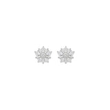 Snowflake Women`s Pendant Set in silver