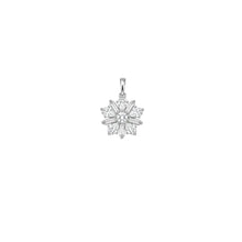 Snowflake Women`s Pendant Set in silver