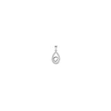 Infinity Teardrop Pendant in silver
