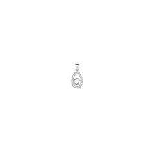 Infinity Teardrop Pendant in silver