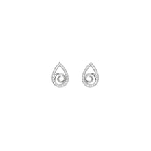 Infinity Teardrop Pendant in silver