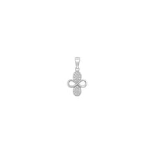 Floral shaped Women`s Pendant Set in silver