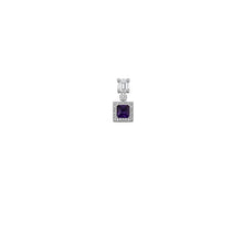 Purple Pendant with earrings Set