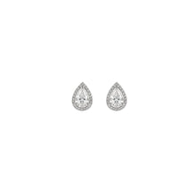 Eira Almond Pendant with earrings in silver
